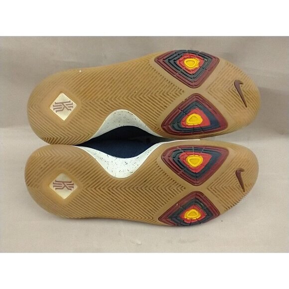 NIKE KYRIE 3 OBSIDIAN METALLIC GOLD BLUE SUMMIT Mens 12.5 852395-400 Sneakers - Picture 6 of 12